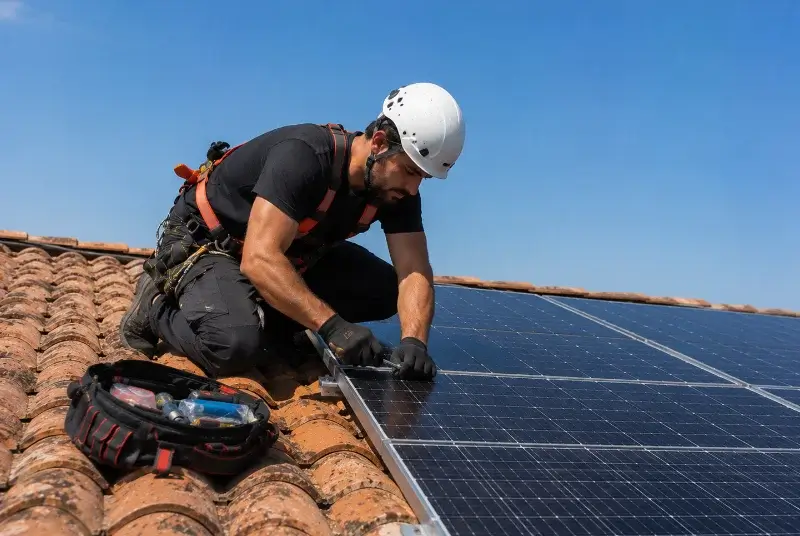 Maintenance et monitoring de panneaux solaires à Bessan